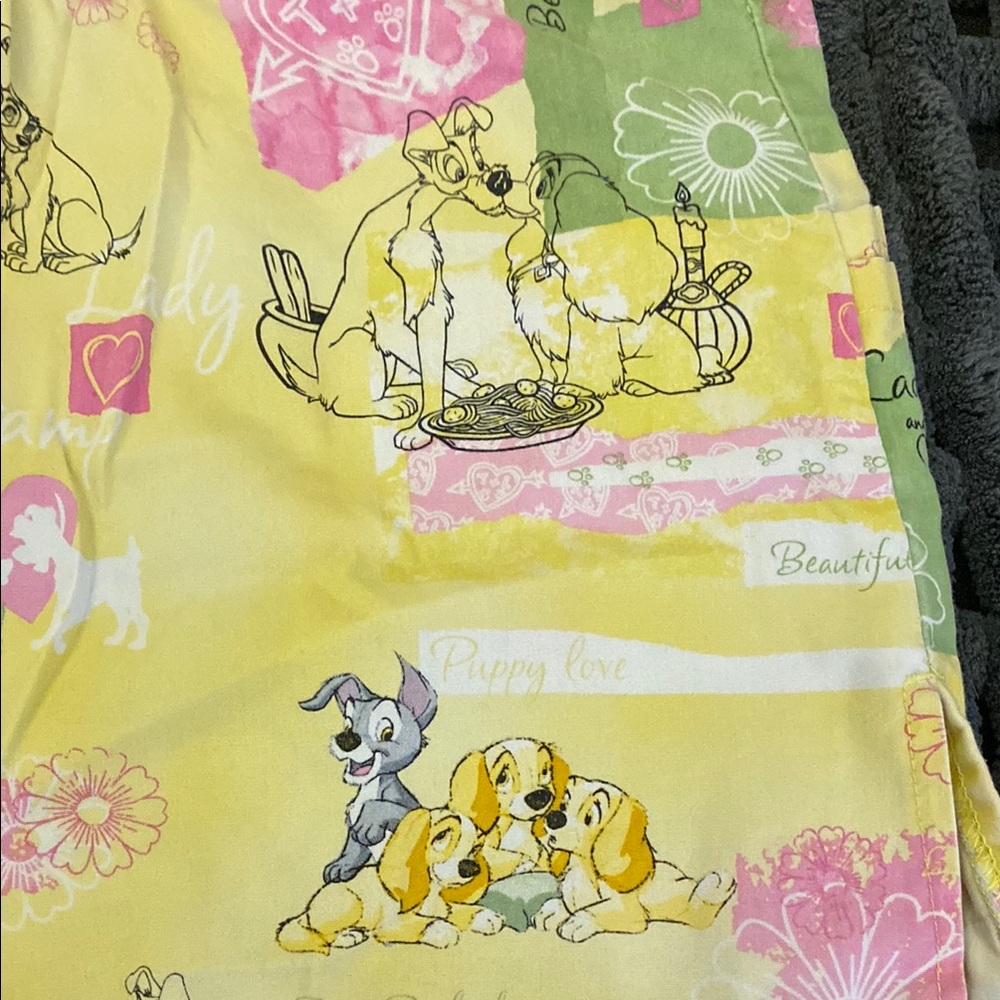 Women’s Disney Scrub Tops with Daisy Duck and Lady and the Tramp Designs - Picture 12 of 12